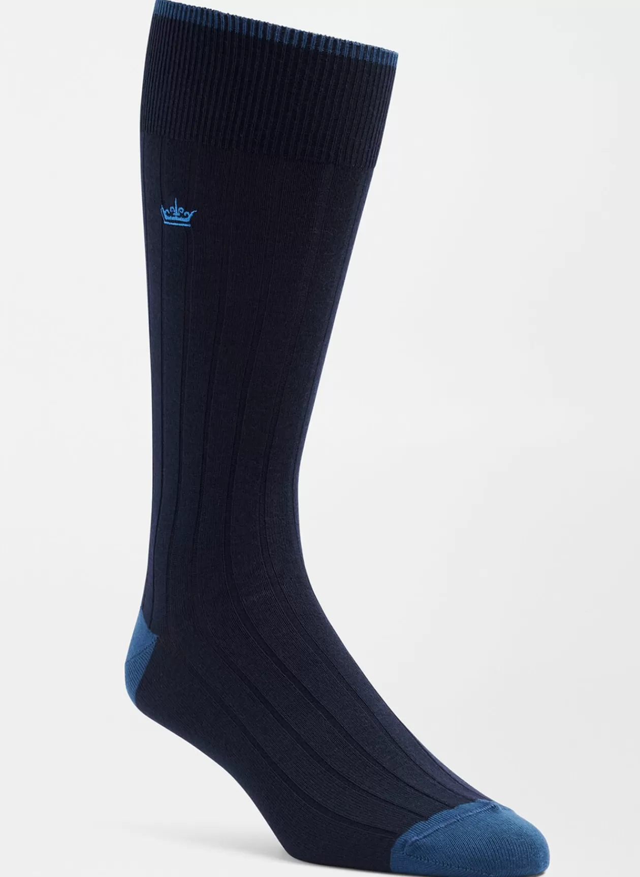 Peter Millar Solid Rib Crew Sock