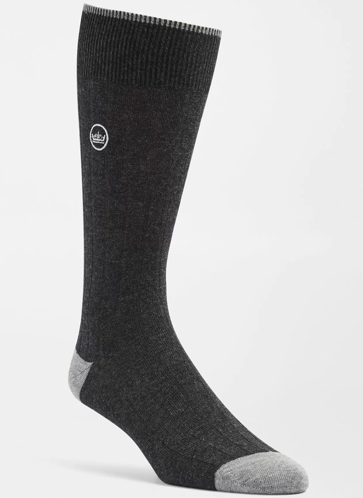 Peter Millar Solid Rib Crew Sock