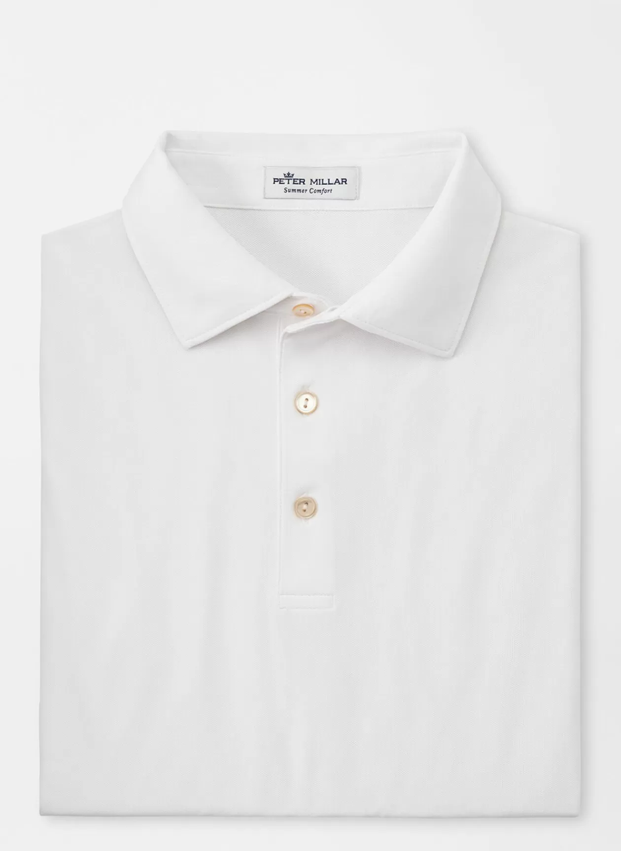 Peter Millar Solid Stretch Mesh Polo