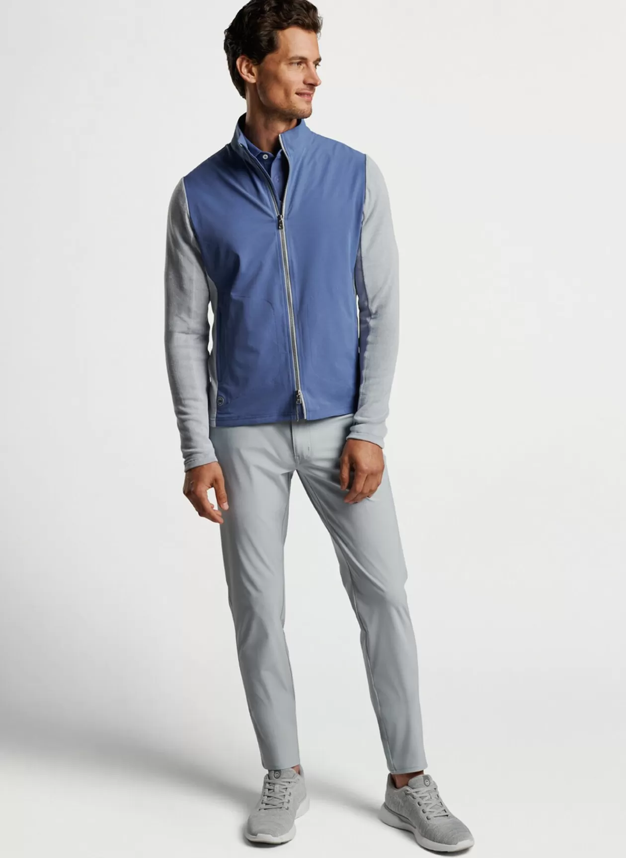 Peter Millar Solstice Performance Hybrid Full-Zip Cardigan