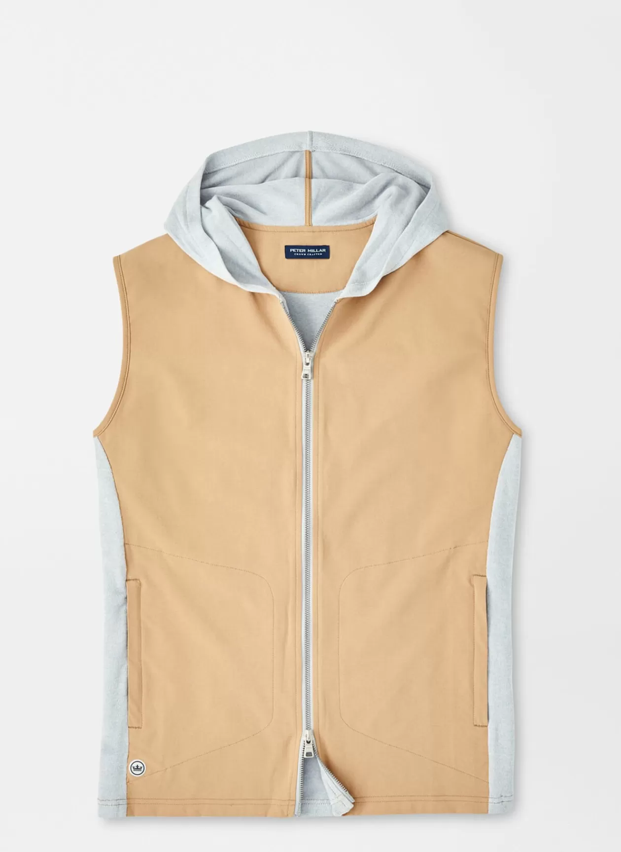 Peter Millar Solstice Performance Hybrid Full-Zip Hoodie Vest