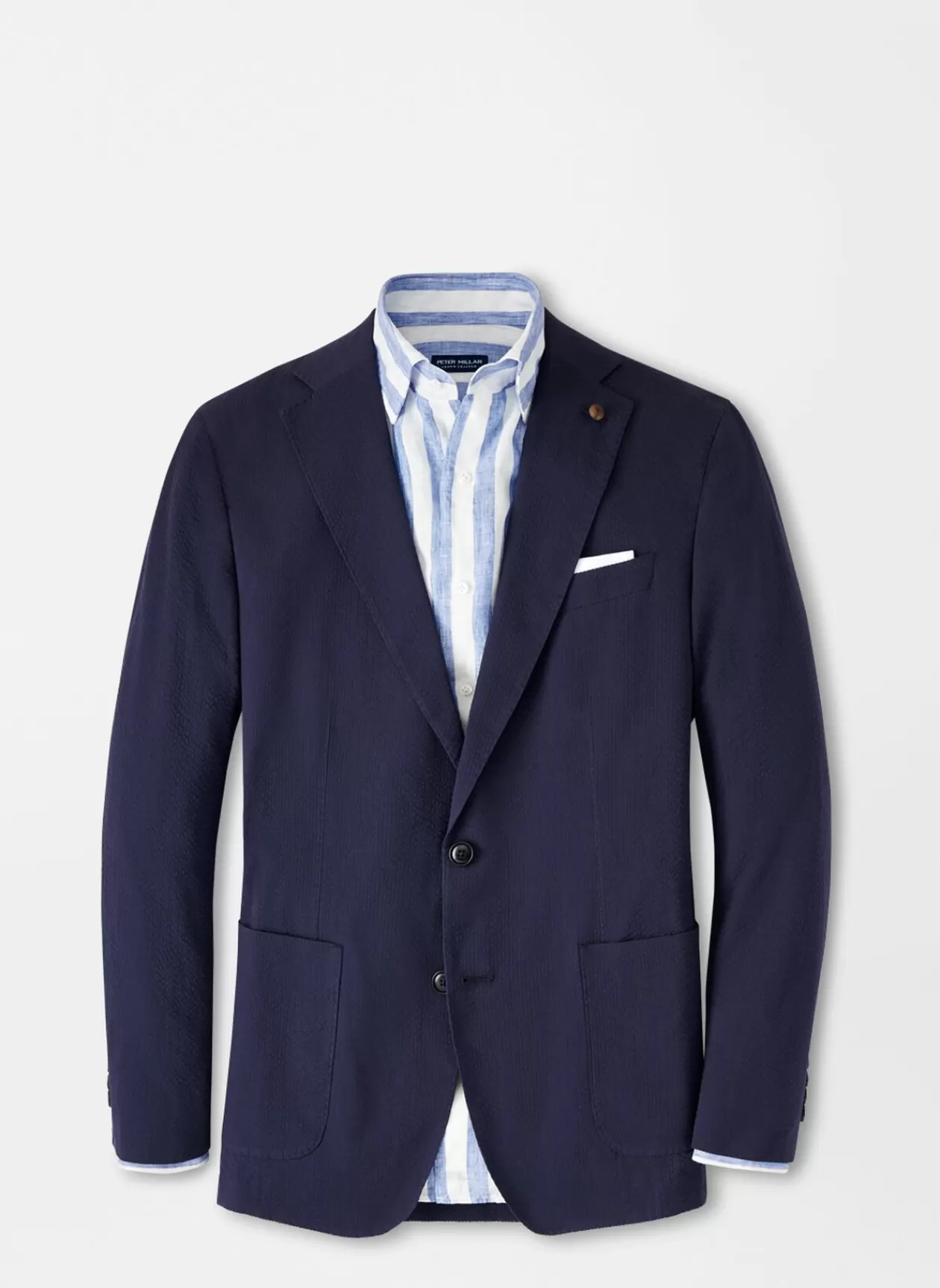 Peter Millar Sterling Seersucker Soft Jacket