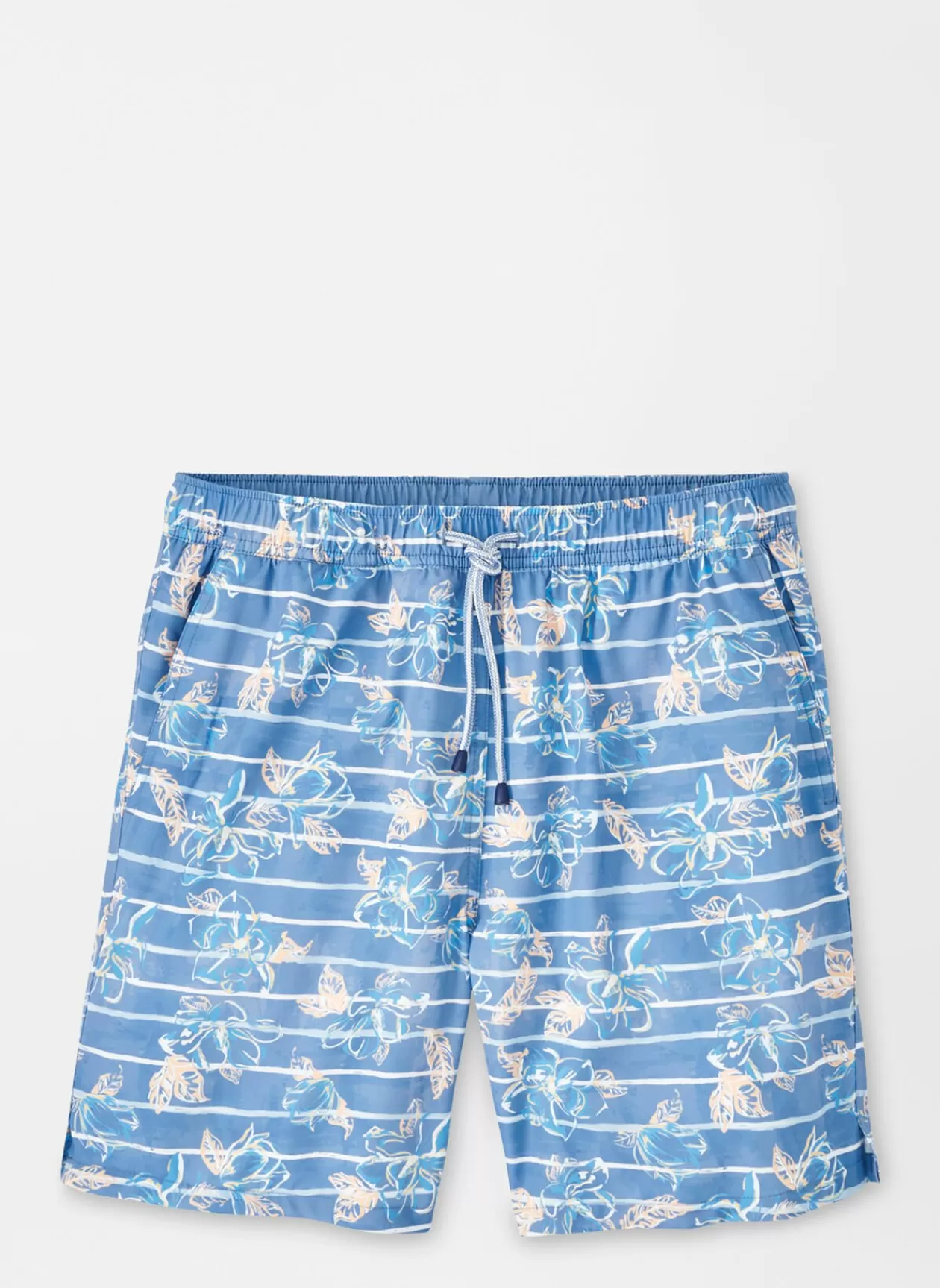 Peter Millar Surf'S Up Striped Swim Trunk