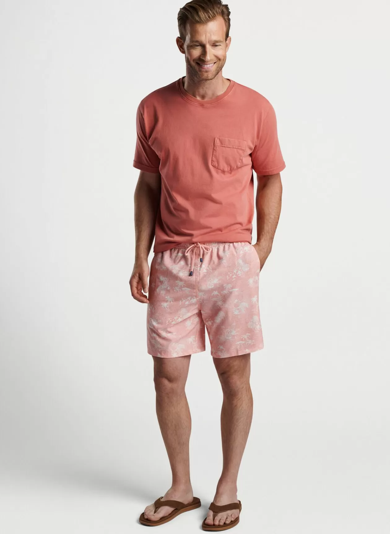 Peter Millar Thatched Hawaiian Swim Trunk