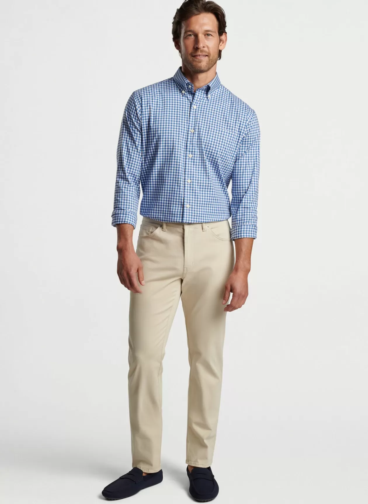 Peter Millar Trenton Crown Lite Cotton-Stretch Sport Shirt