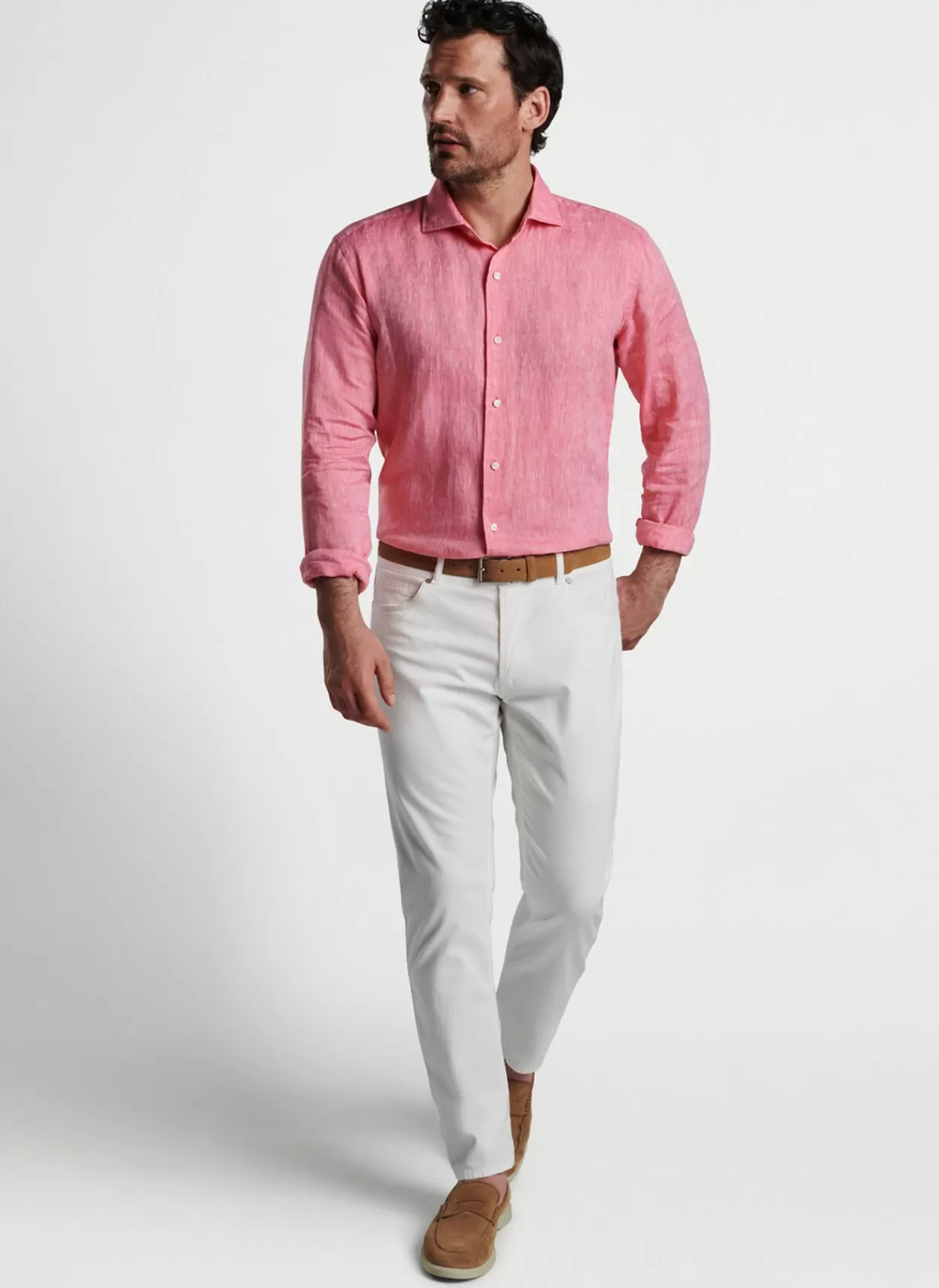 Peter Millar Veneto Linen Sport Shirt