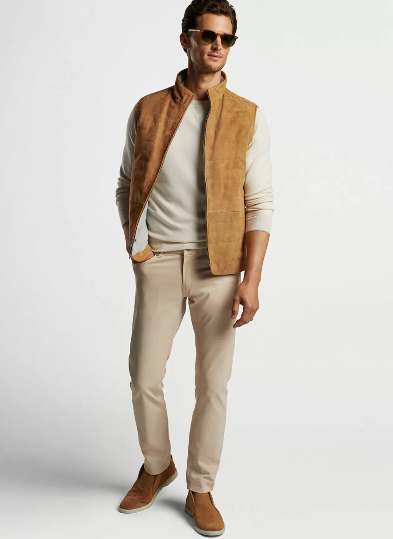 Peter Millar Vista Suede Vest