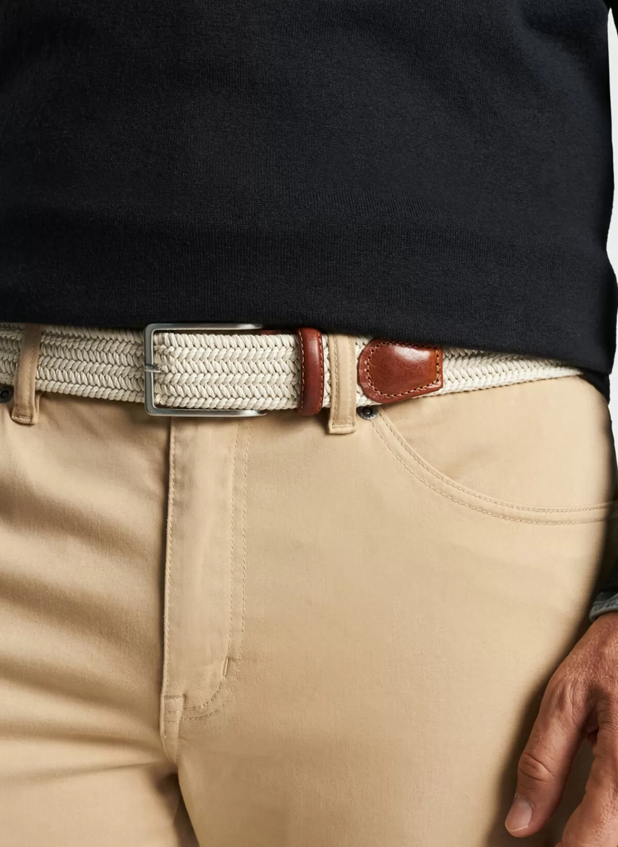 Peter Millar Waxed Braided Belt