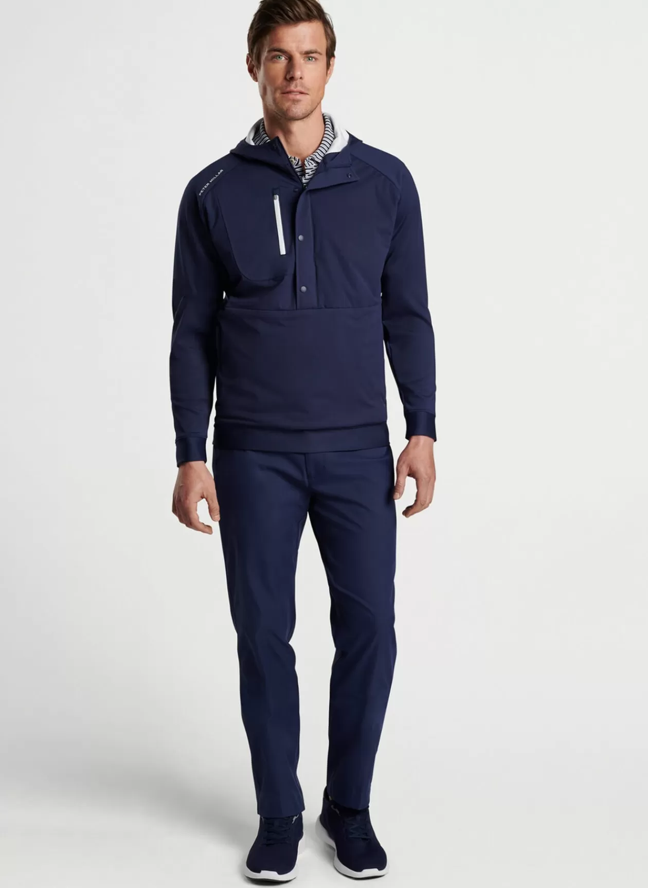 Peter Millar Weld Half Snap Hoodie