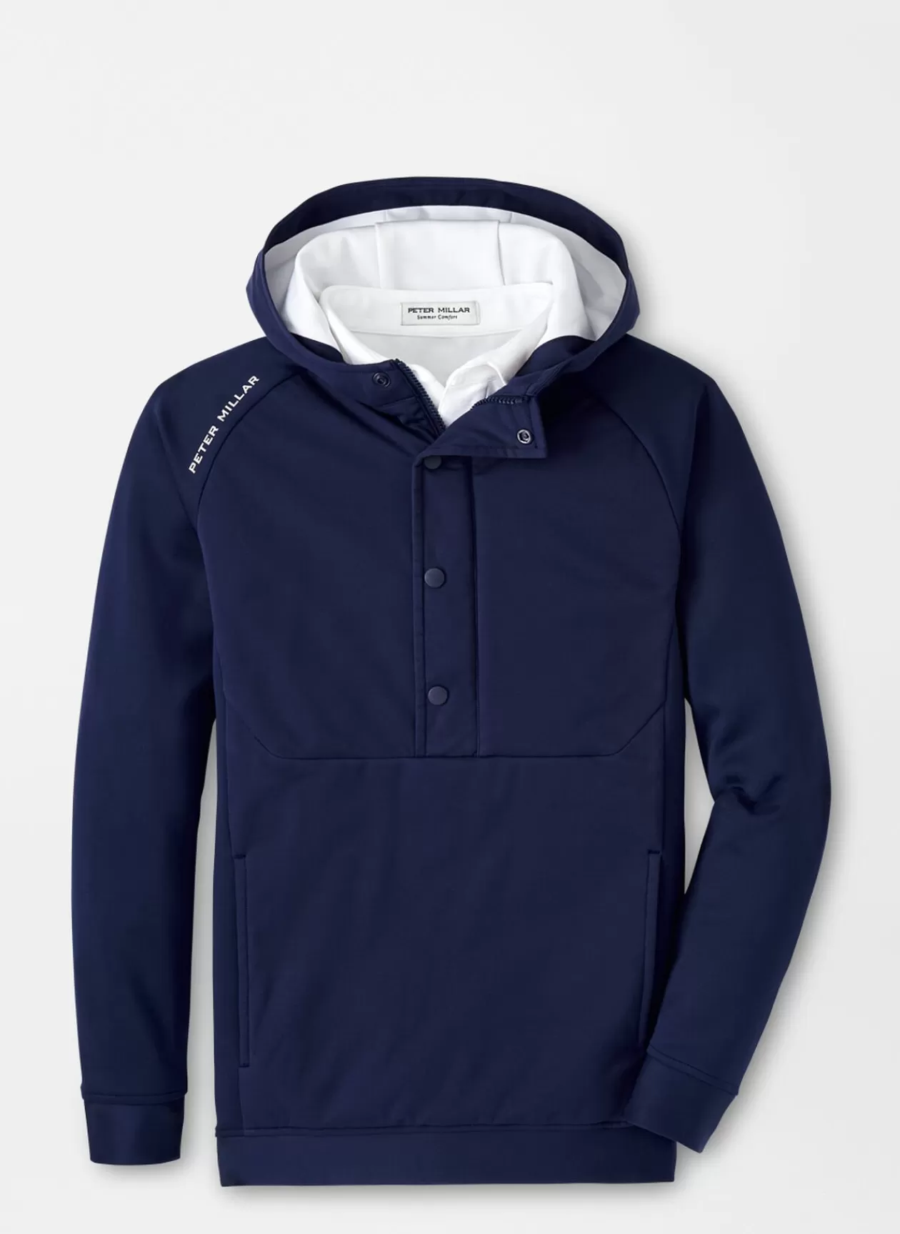 Peter Millar Weld Youth Half Snap Hoodie