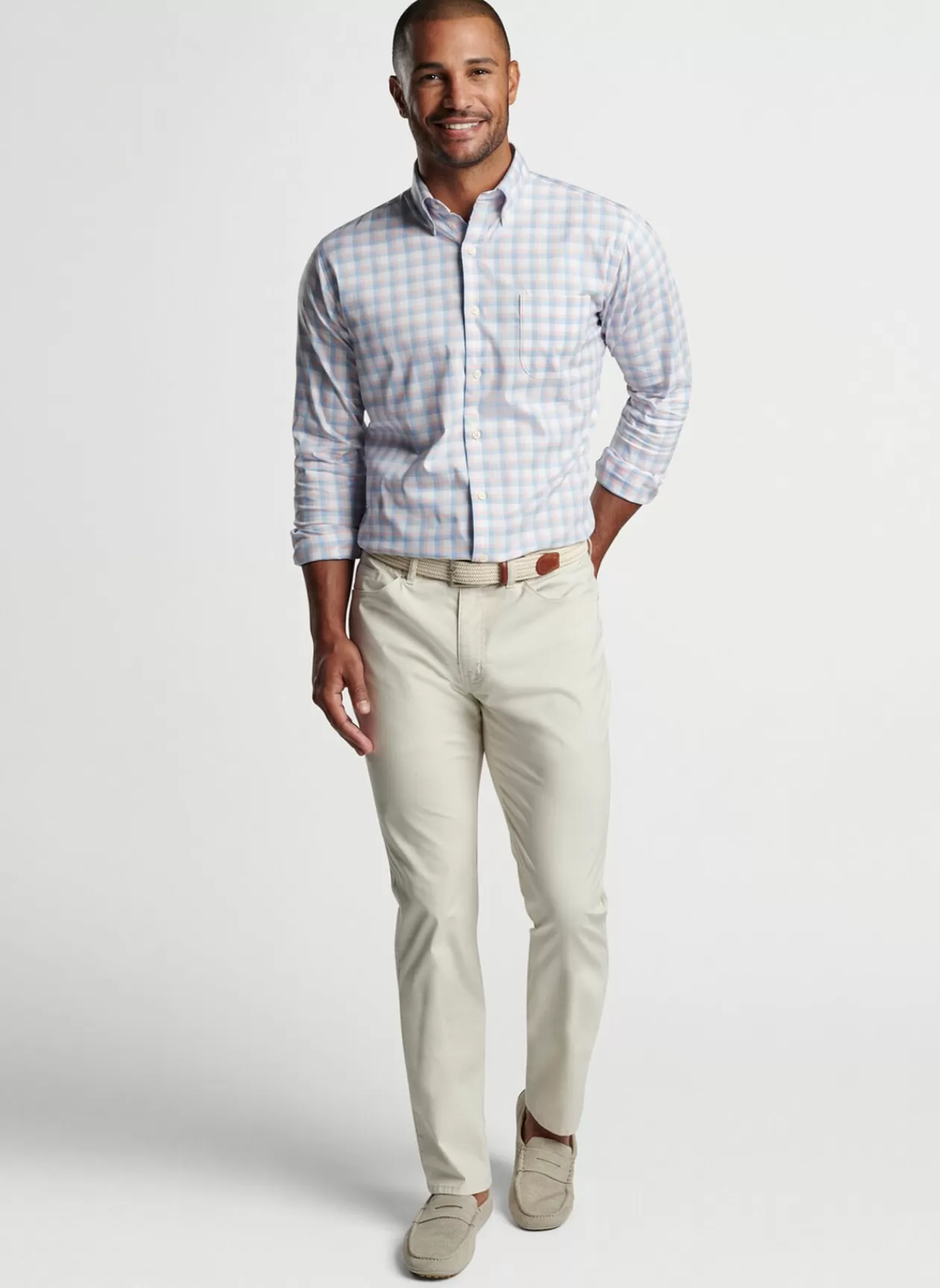 Peter Millar Wilkeson Crown Lite Cotton-Stretch Sport Shirt